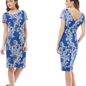 JS Collections Soutache Embroidered Midi Dress 2